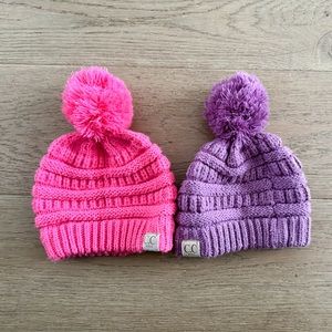 2 CC children’s Pom hats